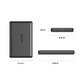 външна кутия за диск Storage - Case - 2.5 inch USB-C/A Black - DDL25-C3-BK