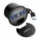 хъб за бюро Desktop grommet USB 3.0 HUB, 4 port - DESK-4U-BK-BP