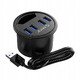 хъб за бюро Desktop grommet USB 3.0 HUB, 4 port - DESK-4U-BK-BP
