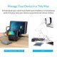 зарядна станция за мобилни устройства Charger Station 220V - 10 x USB 120W black - DUK-10P-EU-BK