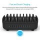 зарядна станция за мобилни устройства Charger Station 220V - 10 x USB 120W black - DUK-10P-EU-BK