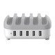 зарядна станция за мобилни устройства Charger Station 220V - 5 x USB 40W White - DUK-5P-EU-WH