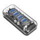 хъб USB3.0 HUB 4 port Transparent - F4U-U3-CR