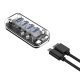 хъб USB3.0 HUB 4 port Transparent - F4U-U3-CR