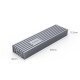 Storage - Case - M.2 NVMe M-key 10 Gbps Aluminum Heatsink Gray - FV35C3-G2-GY