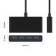 хъб USB3.0 HUB 4 port, 1.0m,  black - G11-H4-U3-10-BK