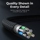 кабел Cable USB C-to-C PD 60W Charging 2.0m Black - GQZ60-20-BK