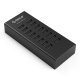 USB2.0 HUB 16 port with Premium Power Adapter, Black - H1613-U2