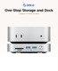 SSD Docking station M.2 NVMe - USB4(40Gbps) x 1, USB3.2(10Gbps) x 3, M.2 SSD x 2, SD/TF 4.0 - MiniLink M47P-EU-SV
