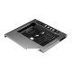 Laptop Caddy 9.0-9.5mm SATA3 with LED/switch - M95SS-SV