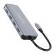 Docking Station Type-C Power Distribution 3.0 100W - LAN, HDMI, VGA, Type-C x 1, USB3.0 x 4, TF/SD, Audio - MC-U111P-V1-GY