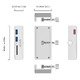 хъб USB 3.0 HUB Clip Type 2 port, SD card reader - aux Micro-USB power input, Aluminum - MH2AC-U3-SV