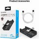 USB 3.0 HUB Clip Type 4 port - aux Micro-USB power input, Black - MH4PU-P-BK
