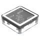 USB3.0 HUB 4 port transparent, 1m cable - MH4U-U3-10-CR