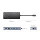 Portable Docking station M.2 SATA/NVMe - HDMI, USB3.2-A x 1, USB-C (10Gbps) x 1,USB-C (PD100W), USB2.0-A x 2, LAN - OM28PR-G2-BK