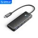 хъб USB3.1 HUB Type-C - 2 x USB3.0, 2 x USB-C - PAPW2AC-C3-05-BK-EP