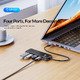 хъб USB3.1 HUB Type-C - 2 x USB3.0, 2 x USB-C - PAPW2AC-C3-05-BK-EP