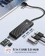 хъб USB3.0 HUB - 3 x USB3.0, SD, TF - PAPW3AT-U3-015-BK