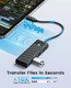 хъб USB3.1 HUB Type-C - 4 x USB3.0 - PAPW4A-C3-015-BK