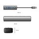 хъб HUB USB3.0 4 port, Aluminium, Grey - PDD4U-U3-015-GY