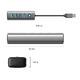 HUB USB3.0 4 port, Aluminium, Grey - PDD4U-U3-015-GY