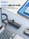 HUB USB3.0 4 port, Aluminium, Grey - PDD4U-U3-015-GY