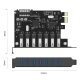карта PCI-E card 7 x USB3.0 port 5Gbps - PVU3-7U-V1
