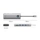 Type-C Docking Station Power Distribution 100W - HDMI, Type-C x 1, USB3.0 x 3, LAN 1000Mbps Gigabit, SD/TF, VGA, Audio - PW11-10P-GY