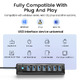 USB3.0 HUB 7 port Black - PW7U-U3-05-BK-EP