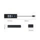 хъб HUB USB3.0 3 port - 2 x USB3.0, 1 x Type C, Black - PWC2U-U3-015-BK