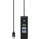 хъб HUB USB3.0 3 port - 2 x USB3.0, 1 x Type C, Black - PWC2U-U3-015-BK