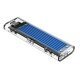 Storage - Case - M.2 NVMe/SATA M/B key - USB3.1 Type-C Gen.2 10Gbps, Blue - TCM2M-C3