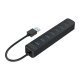 хъб USB3.0 HUB 7 port - Type C input, 0.15m cable, aux Type-C power input - TWU3-7A-BK