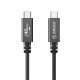 Cable USB4.0 40Gbps M/M 0.5m Black PD100W - U4A05-BK