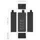 USB2.0 HUB 4 port - USB/Micro USB input, Black - W5P-U2-100-BK-EP