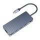 докинг станция Type-C Docking Station Power Distribution 3.0 100W - HDMI, Type-C x 1, USB3.0 x 3, LAN, SD - WB-8P-GY