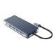докинг станция Type-C Docking Station Power Distribution 3.0 100W - HDMI, Type-C x 1, USB3.0 x 3, USB 2.0 x 1, LAN, SD, VGA, Audio - WB-11P-GY