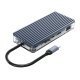 докинг станция Type-C Docking Station Power Distribution 3.0 100W - HDMI, Type-C x 1, USB3.0 x 3, USB 2.0 x 1, LAN, SD, VGA, Audio - WB-11P-GY