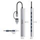 HUB USB-C/USB-A 7 port - USB3.0 x 1, USB2.0 x 6 - YSA2-U3-GY