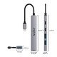 HUB USB-C 5 port - USB3.0 x 1, USB2.0 x 2, USB-C x 2, Aluminium - YSB4-U2-GY