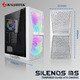 кутия Case ATX - SILENOS MS PRO WHITE - 2 x 200 mm ARGB Fans