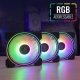 Fan Pack 3-in-1 3x120mm - Saturn 12F ARGB Pro - Addressable RGB with Hub, Remote - ACF3-ST10247.01