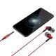 Earphones RM2 - Metal Red with Mic - SOUNDPLUS-RM2-RD