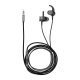 слушалки Earphones Sports RS1 - Metal Black with Mic - SOUNDPLUS-RS1-BK
