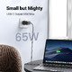 универсално зарядно за стена Charger Wall 65W GaN CD244, 1 x USB-A, 2 x Type-C, Black - 10335