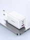 универсално зарядно за стена Charger Wall 65W GaN CD244, 1 x USB-A, 2 x Type-C, White - 15334