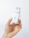 универсално зарядно за стена Charger Wall 65W GaN CD244, 1 x USB-A, 2 x Type-C, White - 15334