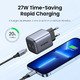 универсално зарядно за стена Charger Wall GaN 45W CD294 Grey - 90573
