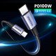 кабел USB 2.0 Type-C M/M US316, 100W, 5A, 3m - 90120
