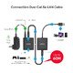удължител USB Extension over LAN - USB-A Male to 4 port Female - Y-2516